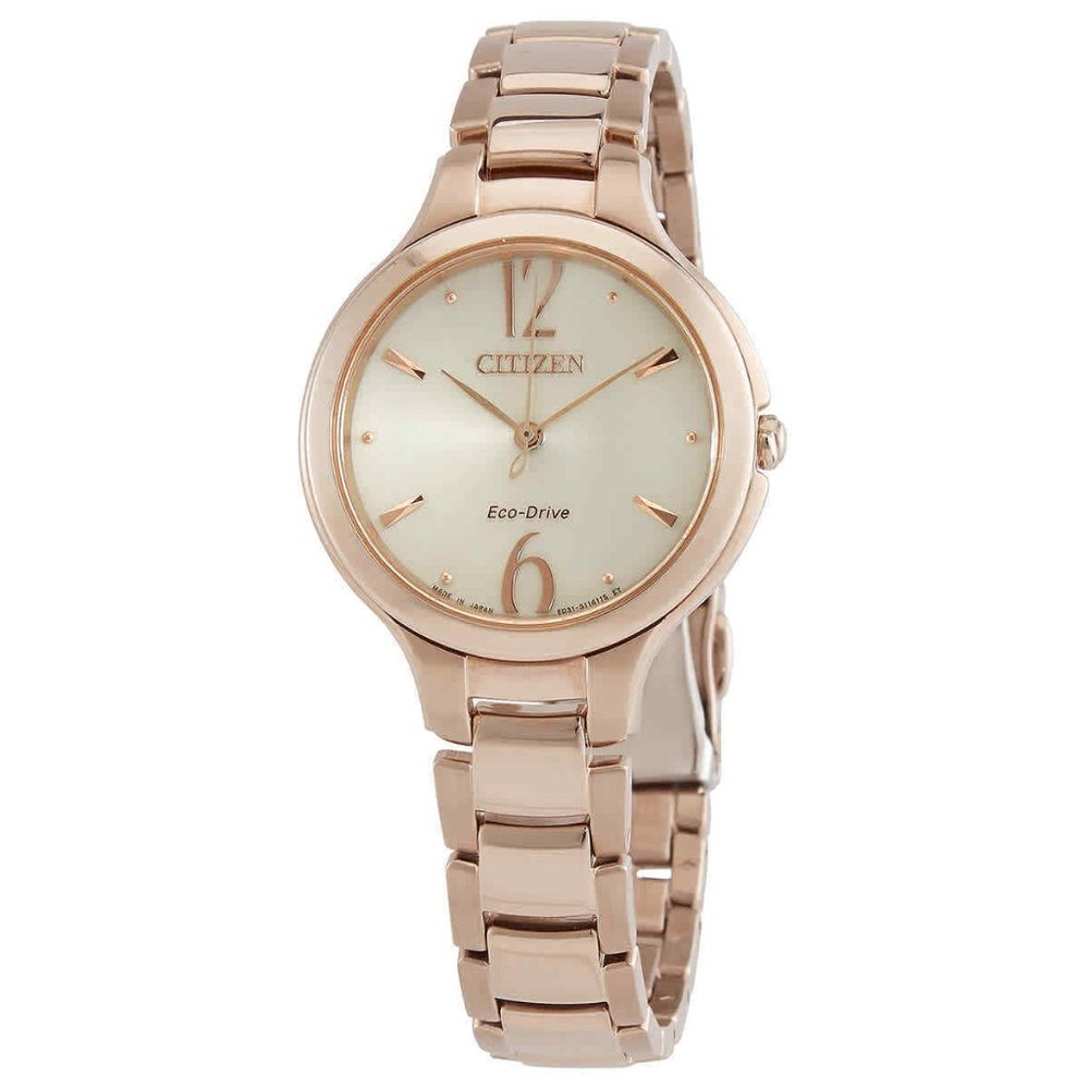 Citizen Beige Ladies Eco Drive Watch! w/ box